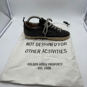 Golden Goose Superstar Sneakers Gray Suede Made in Italy Size 36 LEFT SHOE ONLY!